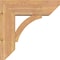 Ekena Millwork Thorton Slat Smooth Bracket w/ Offset Brace, Western Red Cedar, 7 1/2"W x 22"D x 22"H BKT0806X22X22THR06SWR - alternate 3